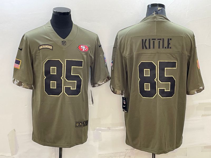 Men San Francisco 49ers #85 Kittle Green 2022 Vapor Untouchable Limited Nike NFL Jersey